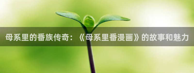 漫蛙下载韩漫：母系里的番族传奇：《母系里番漫画》的故事和魅力